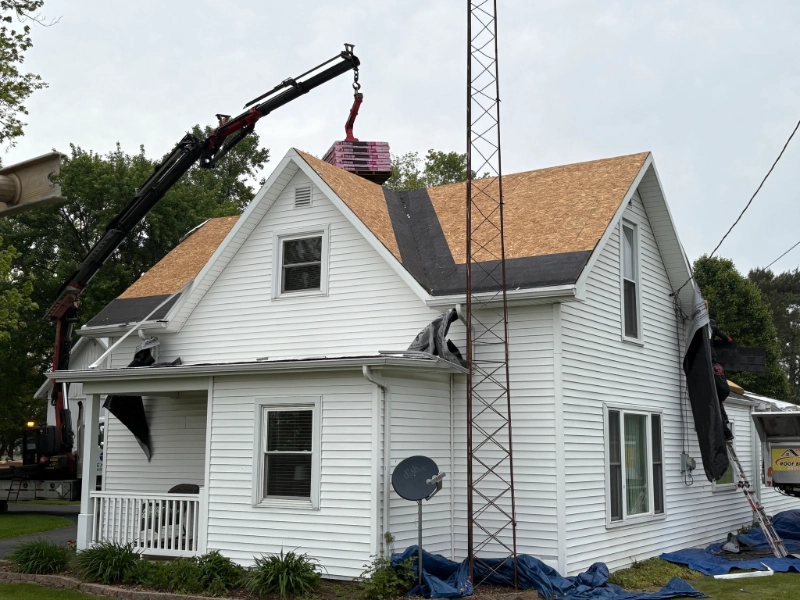 Ice and water shield installation during roof tear-off